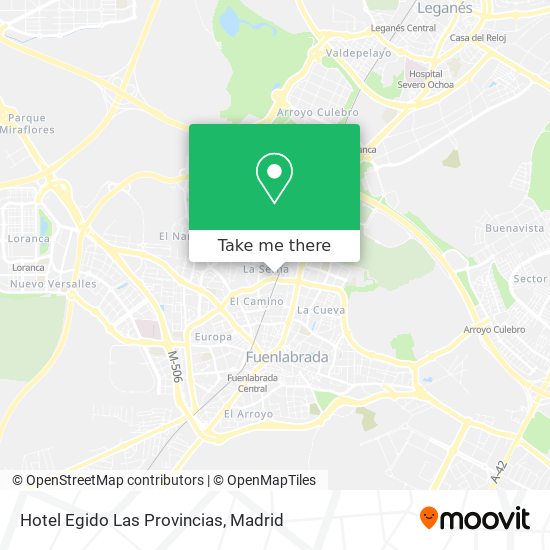 Hotel Egido Las Provincias map