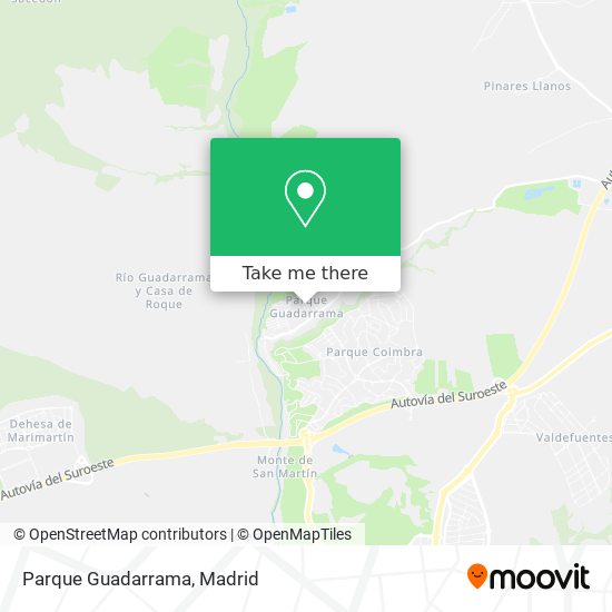 mapa Parque Guadarrama