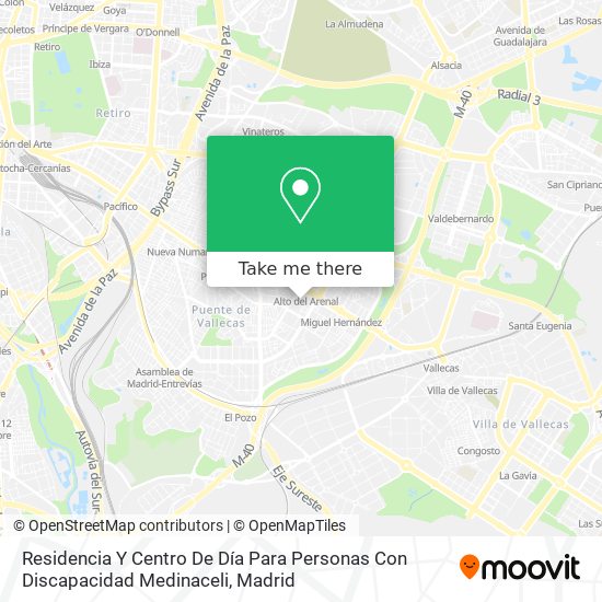 Residencia Y Centro De Día Para Personas Con Discapacidad Medinaceli map