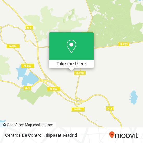 Centros De Control Hispasat map