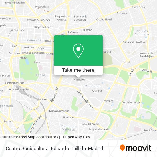 mapa Centro Sociocultural Eduardo Chillida