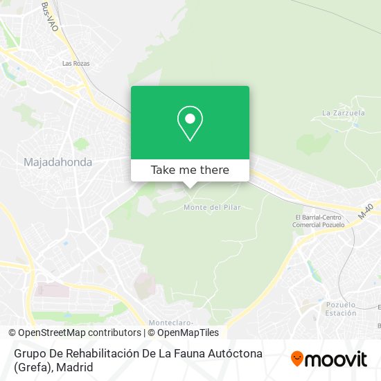 Grupo De Rehabilitación De La Fauna Autóctona (Grefa) map
