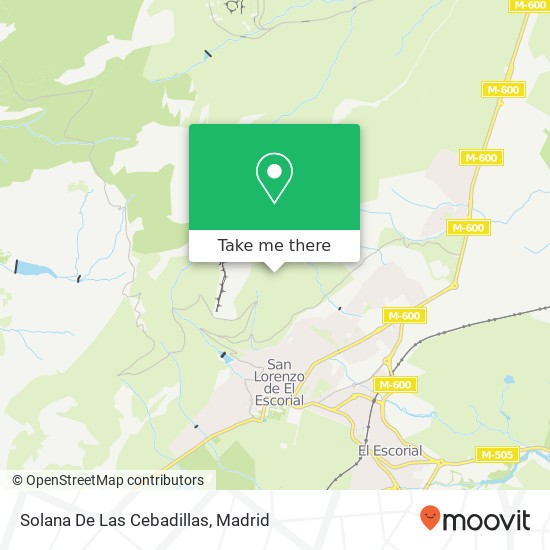 mapa Solana De Las Cebadillas