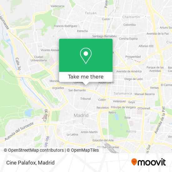 mapa Cine Palafox