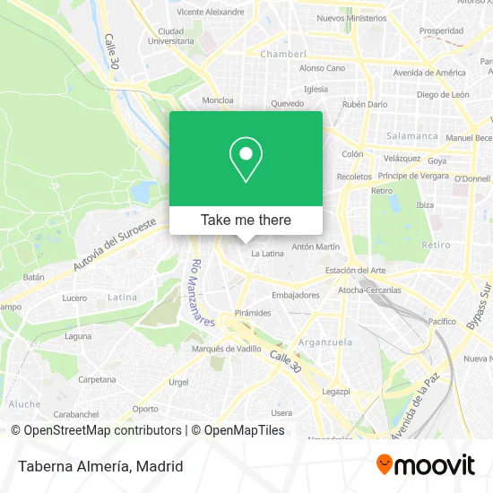 Taberna Almería map