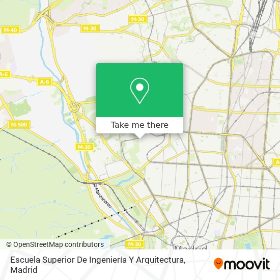 mapa Escuela Superior De Ingeniería Y Arquitectura