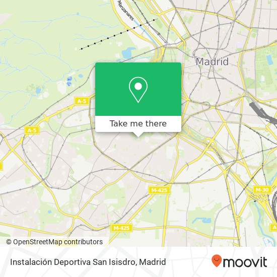 Instalación Deportiva San Isisdro map