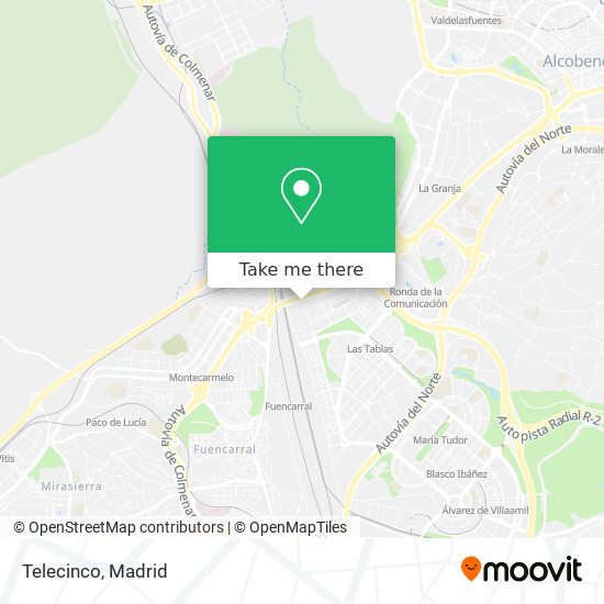 Telecinco map