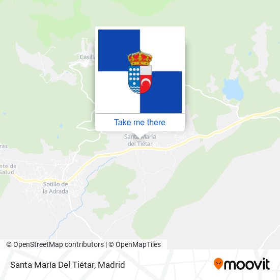 mapa Santa María Del Tiétar