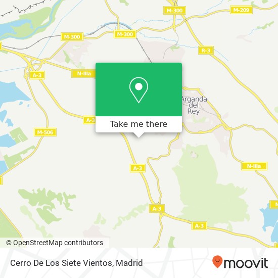 mapa Cerro De Los Siete Vientos