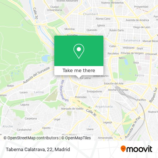 mapa Taberna Calatrava, 22