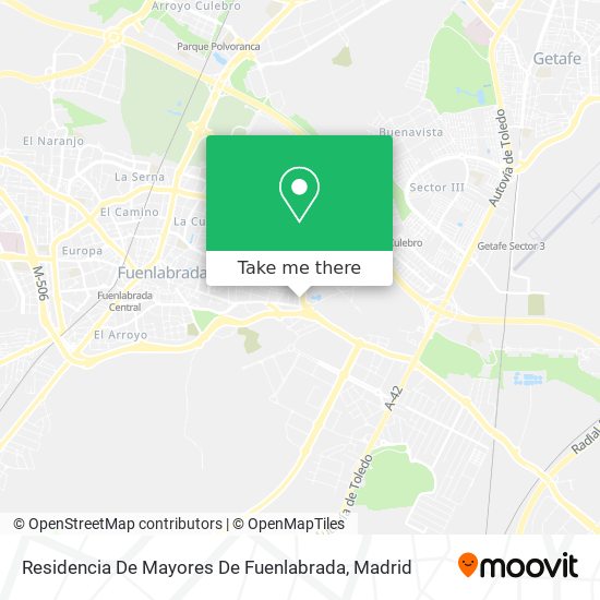 Residencia De Mayores De Fuenlabrada map