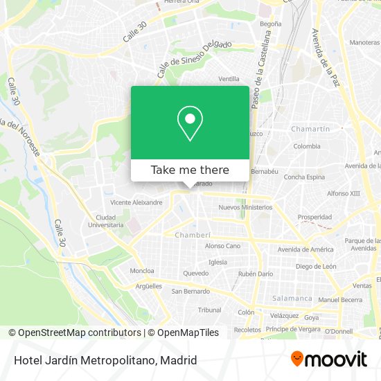 mapa Hotel Jardín Metropolitano