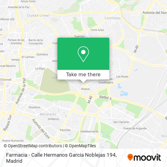 Farmacia - Calle Hermanos García Noblejas 194 map