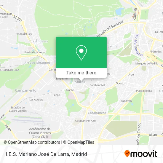 I.E.S. Mariano José De Larra map