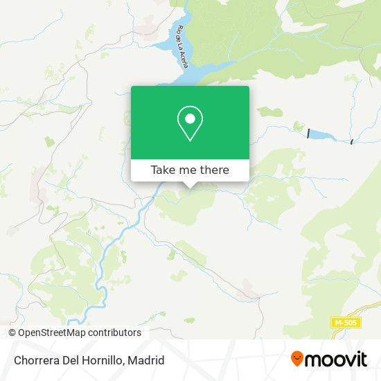 mapa Chorrera Del Hornillo