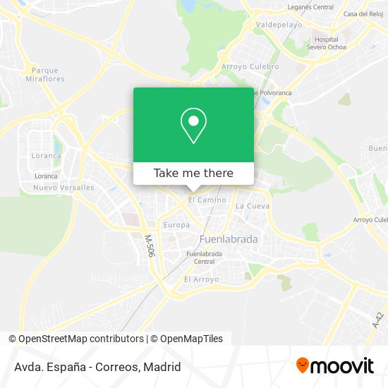 Avda. España - Correos map