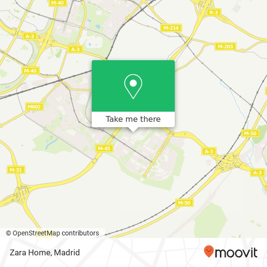 mapa Zara Home