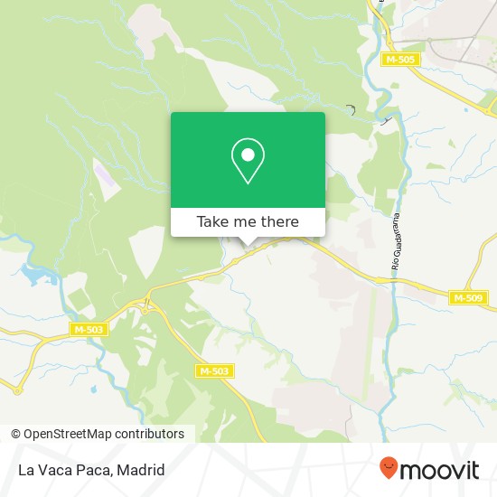 La Vaca Paca map