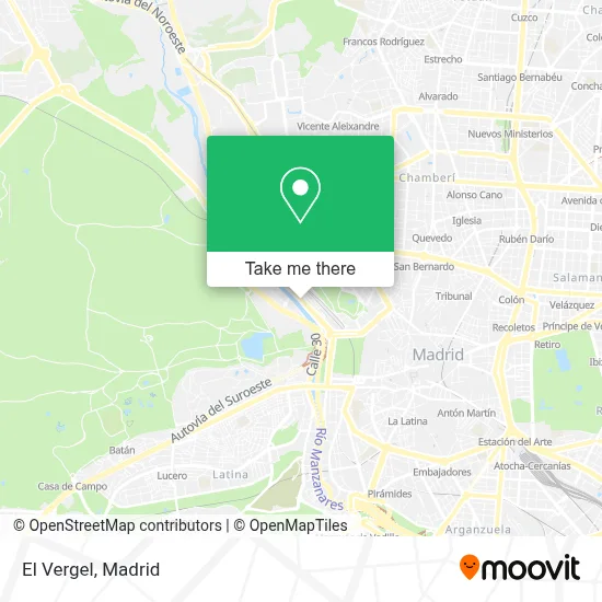 El Vergel map