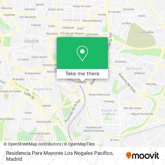 mapa Residencia Para Mayores Los Nogales Pacífico