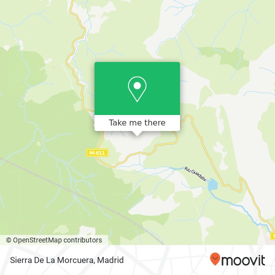 mapa Sierra De La Morcuera