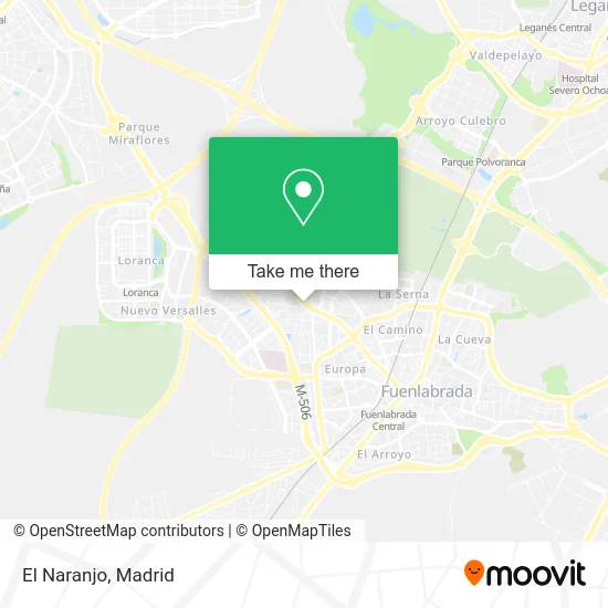 El Naranjo map