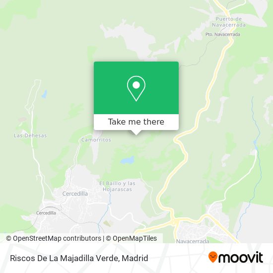 Riscos De La Majadilla Verde map