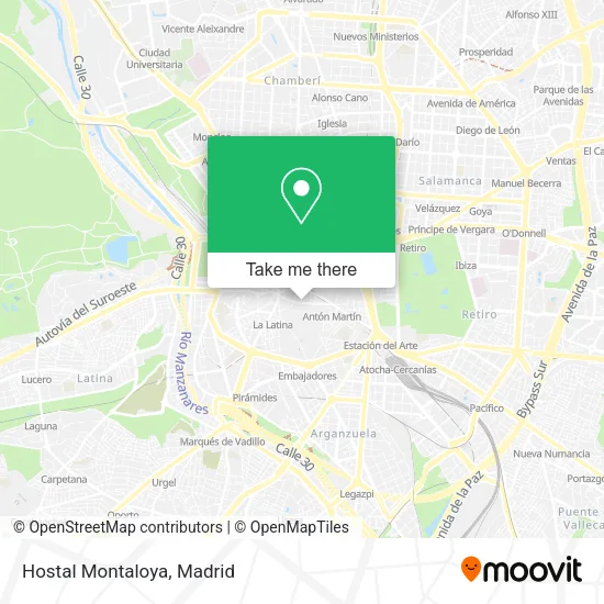 Hostal Montaloya map