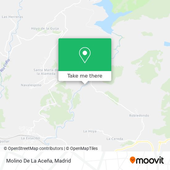 mapa Molino De La Aceña