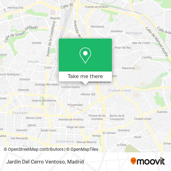 Jardín Del Cerro Ventoso map