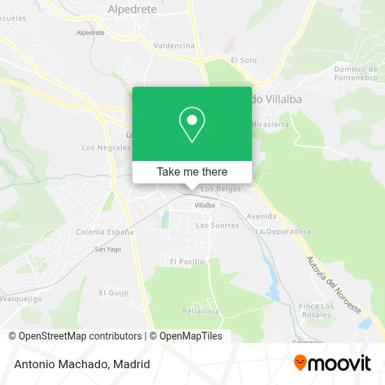 Antonio Machado map