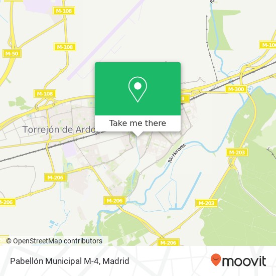 Pabellón Municipal M-4 map
