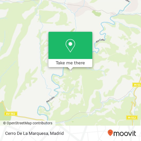 Cerro De La Marquesa map