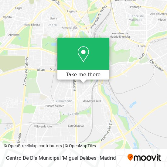 mapa Centro De Día Municipal 'Miguel Delibes'