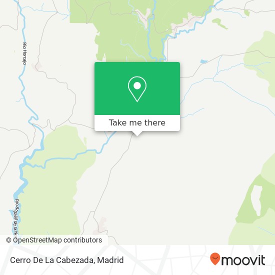 Cerro De La Cabezada map