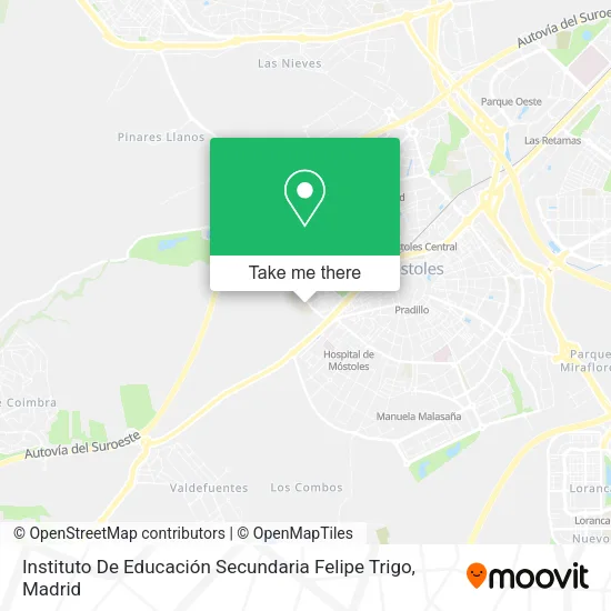 mapa Instituto De Educación Secundaria Felipe Trigo
