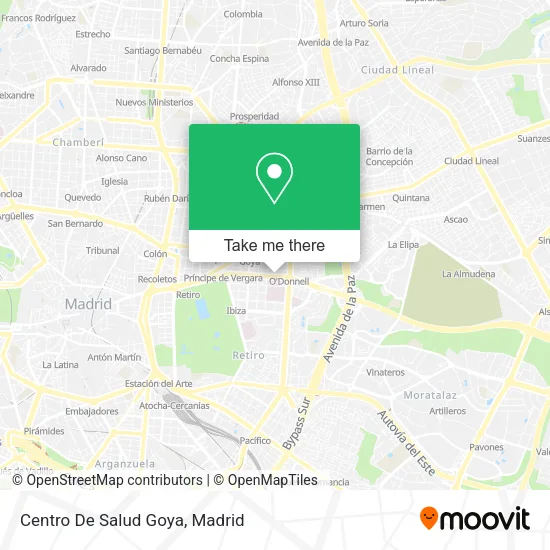 Centro De Salud Goya map