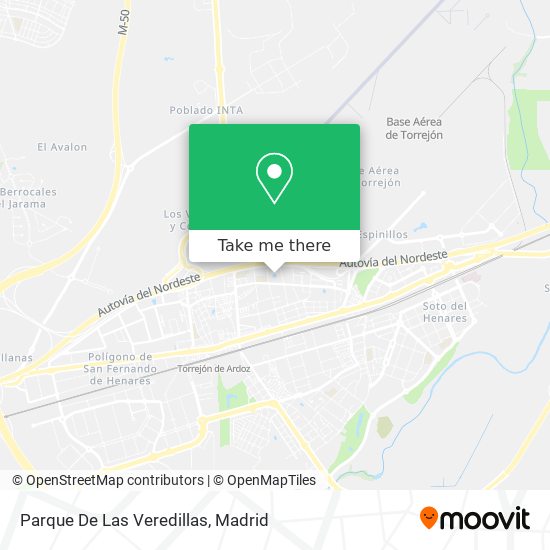 Parque De Las Veredillas map