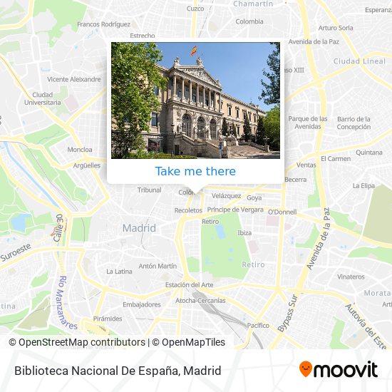 mapa Biblioteca Nacional De España