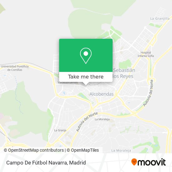 mapa Campo De Fútbol Navarra