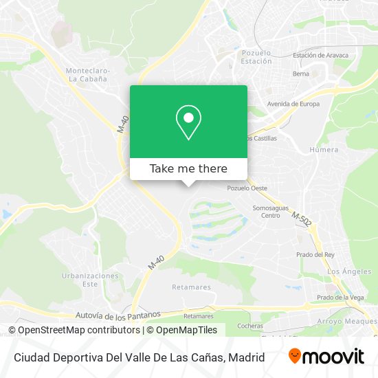 mapa Ciudad Deportiva Del Valle De Las Cañas