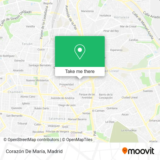 Corazón De María map
