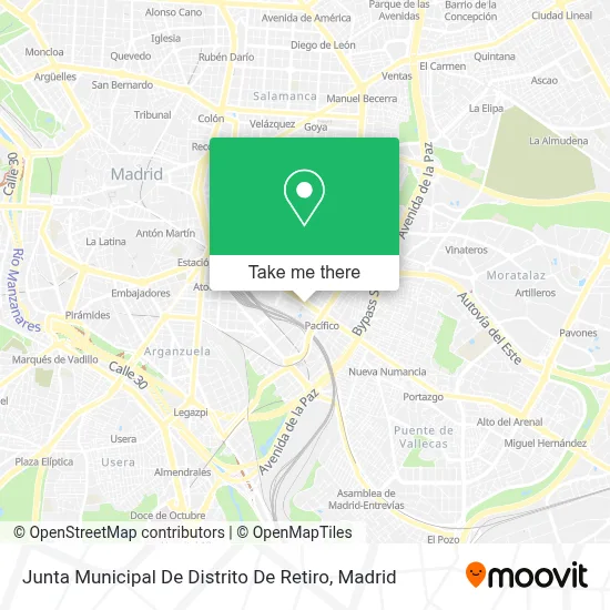 Junta Municipal De Distrito De Retiro map