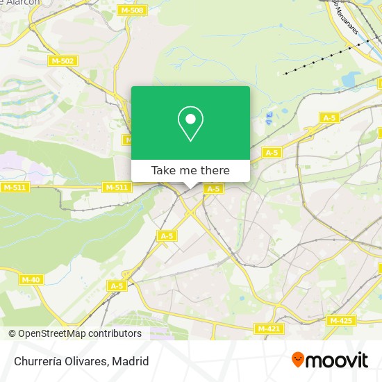 Churrería Olivares map