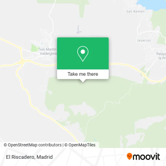 El Riscadero map
