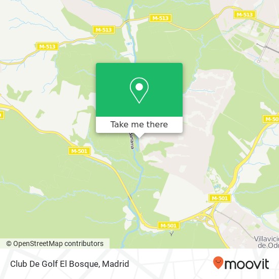 Club De Golf El Bosque map
