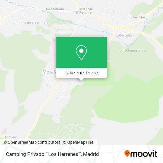 mapa Camping Privado ""Los Herrenes""