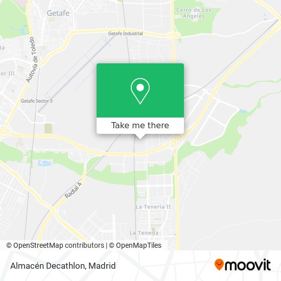 mapa Almacén Decathlon