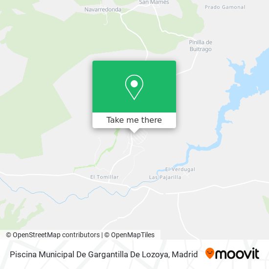 Piscina Municipal De Gargantilla De Lozoya map